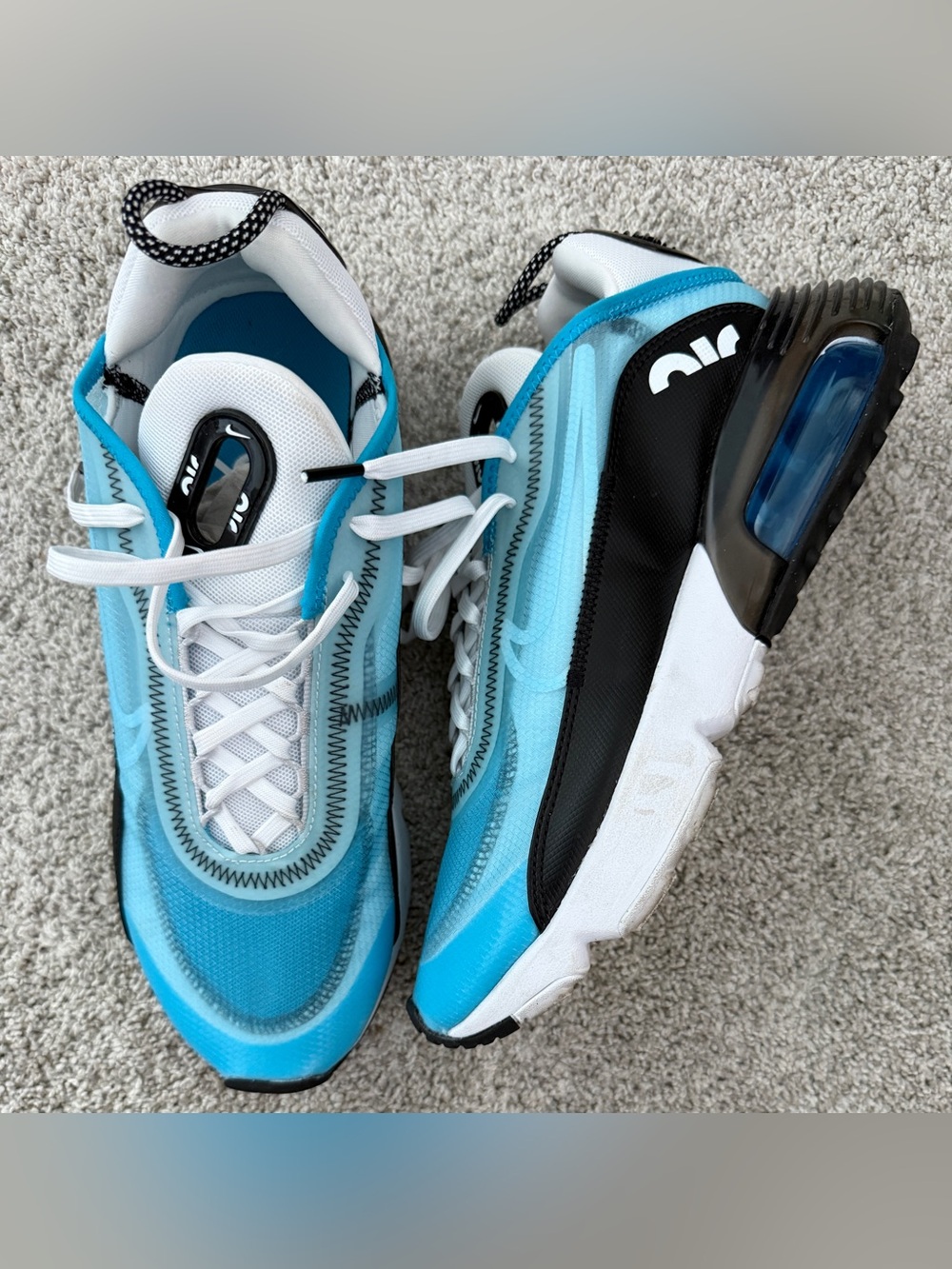 Nike AIR MAX 2090 in laser blue size 9.  In like new condition.  Only worn once!